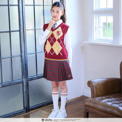 【130cm可選】【Harry Potter】菱格針織背心套裝