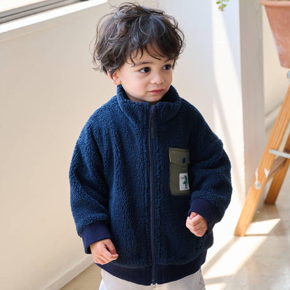 恐龍絨面飛行夾克