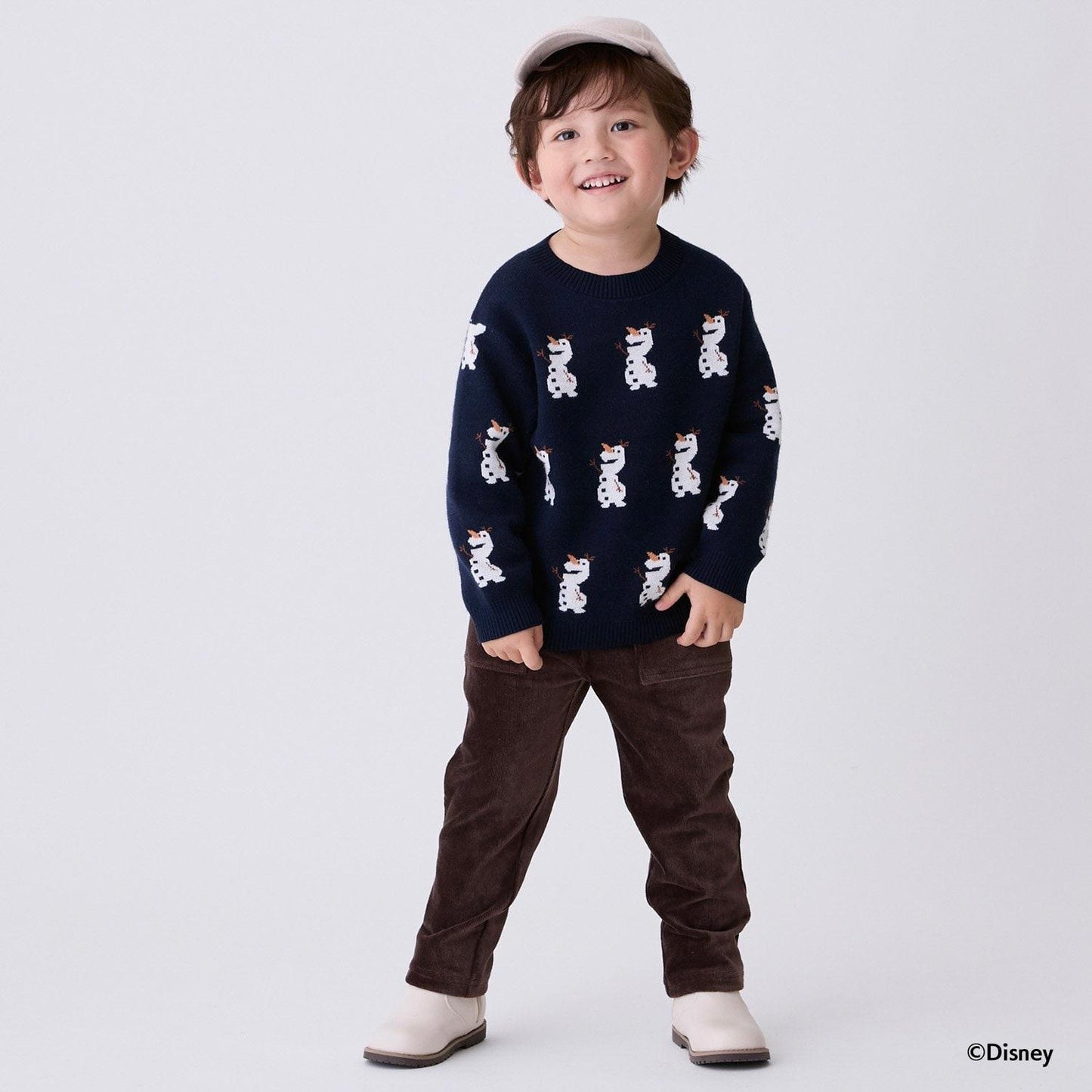 【《迪士尼》】雪寶/全印花針織衫