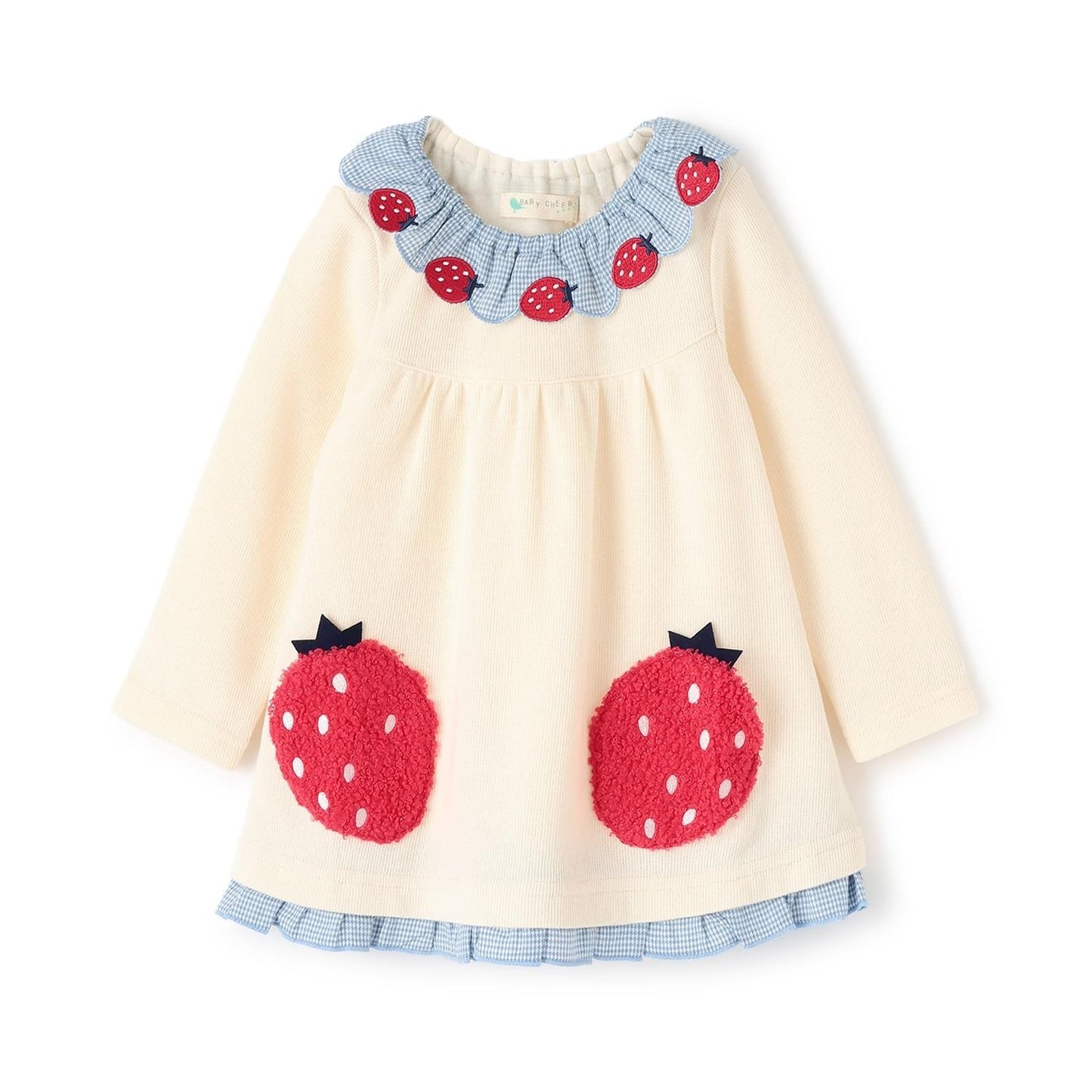 草莓口袋長款上衣