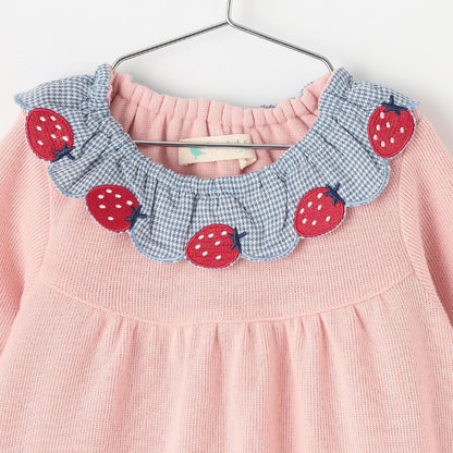 草莓口袋長款上衣