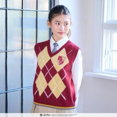 【130cm可選】【Harry Potter】菱格針織背心套裝