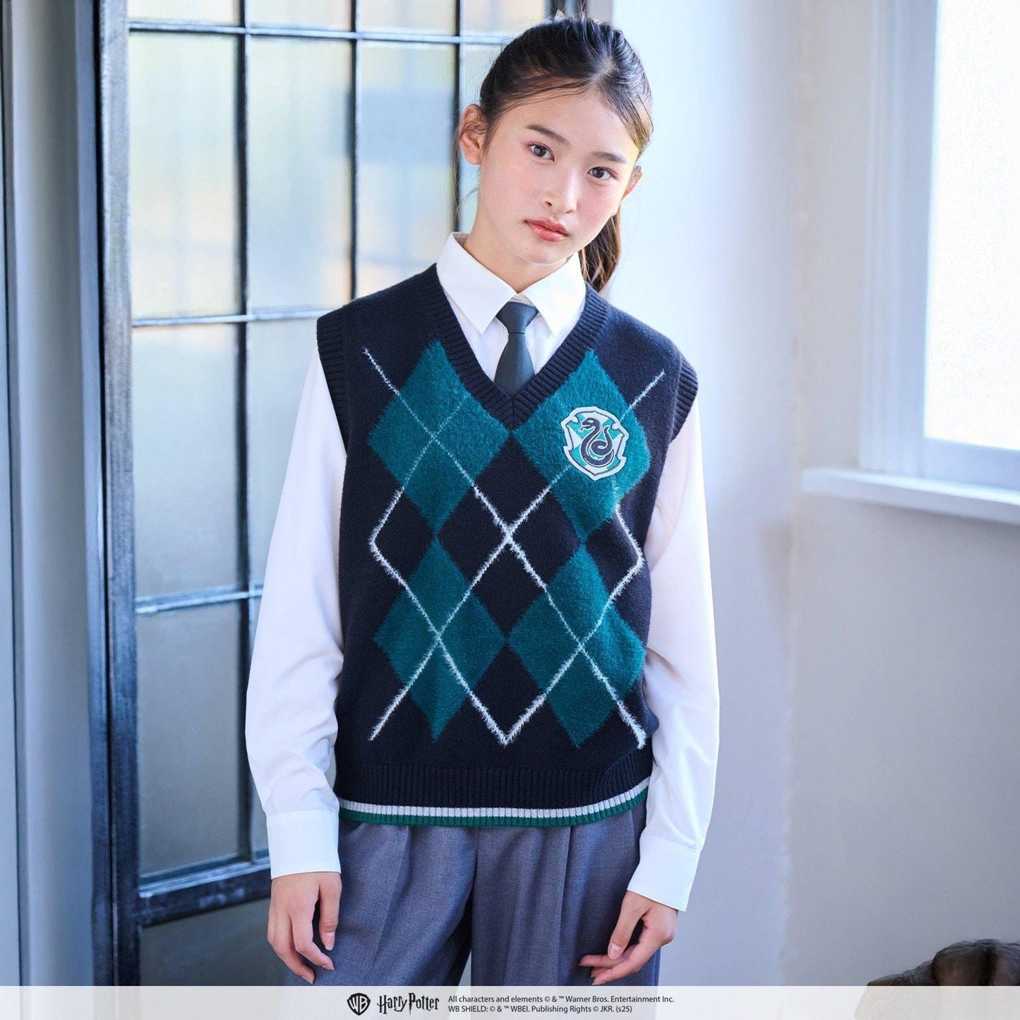 【130cm可選】【Harry Potter】菱格針織背心套裝