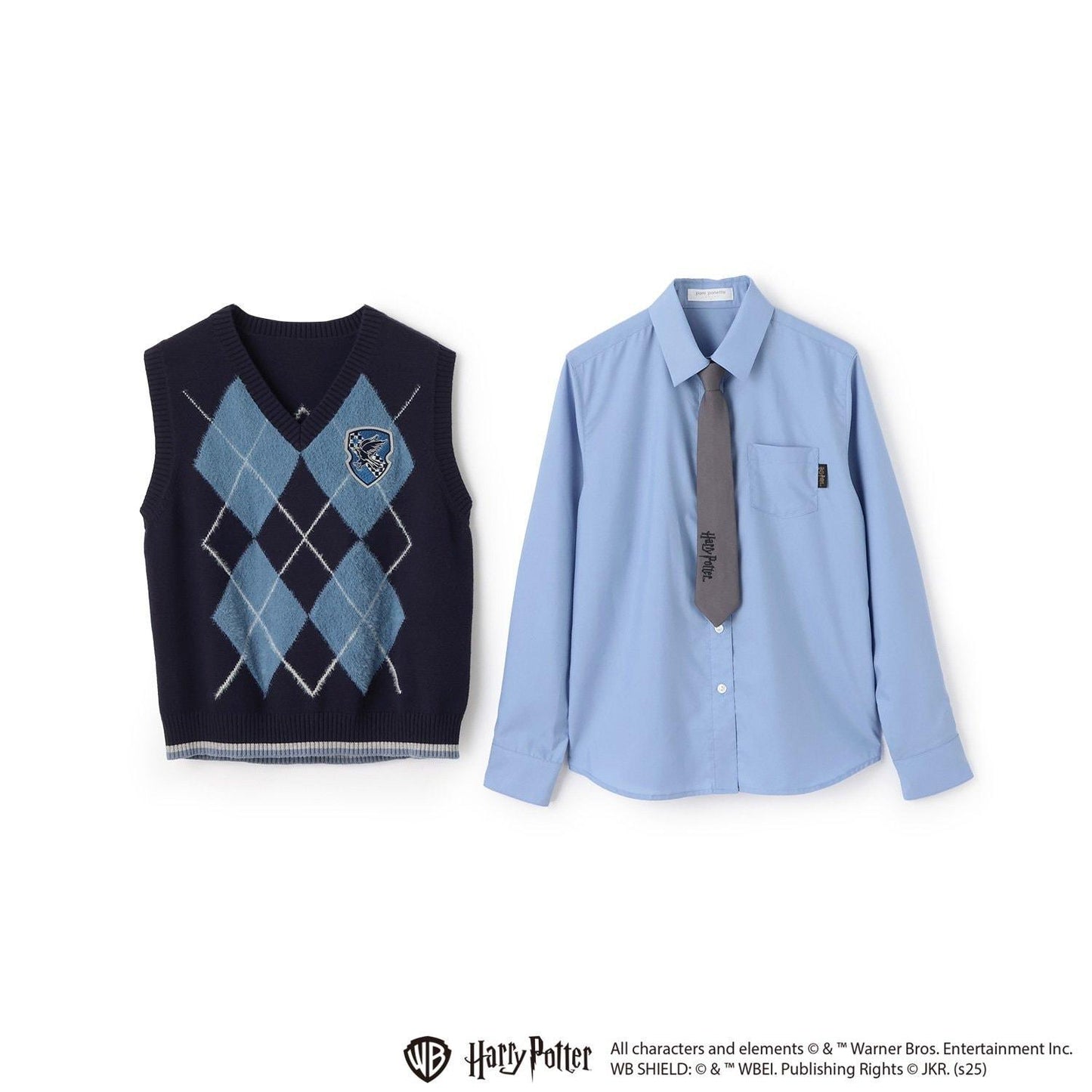 【130cm可選】【Harry Potter】菱格針織背心套裝