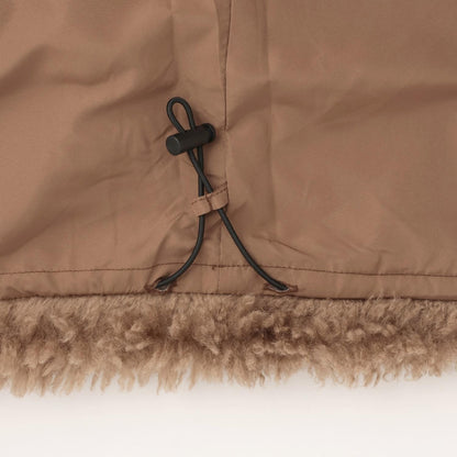 蝴蝶結點綴毛絨外套