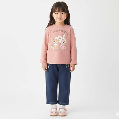 熊&兔子內刷毛套頭衫