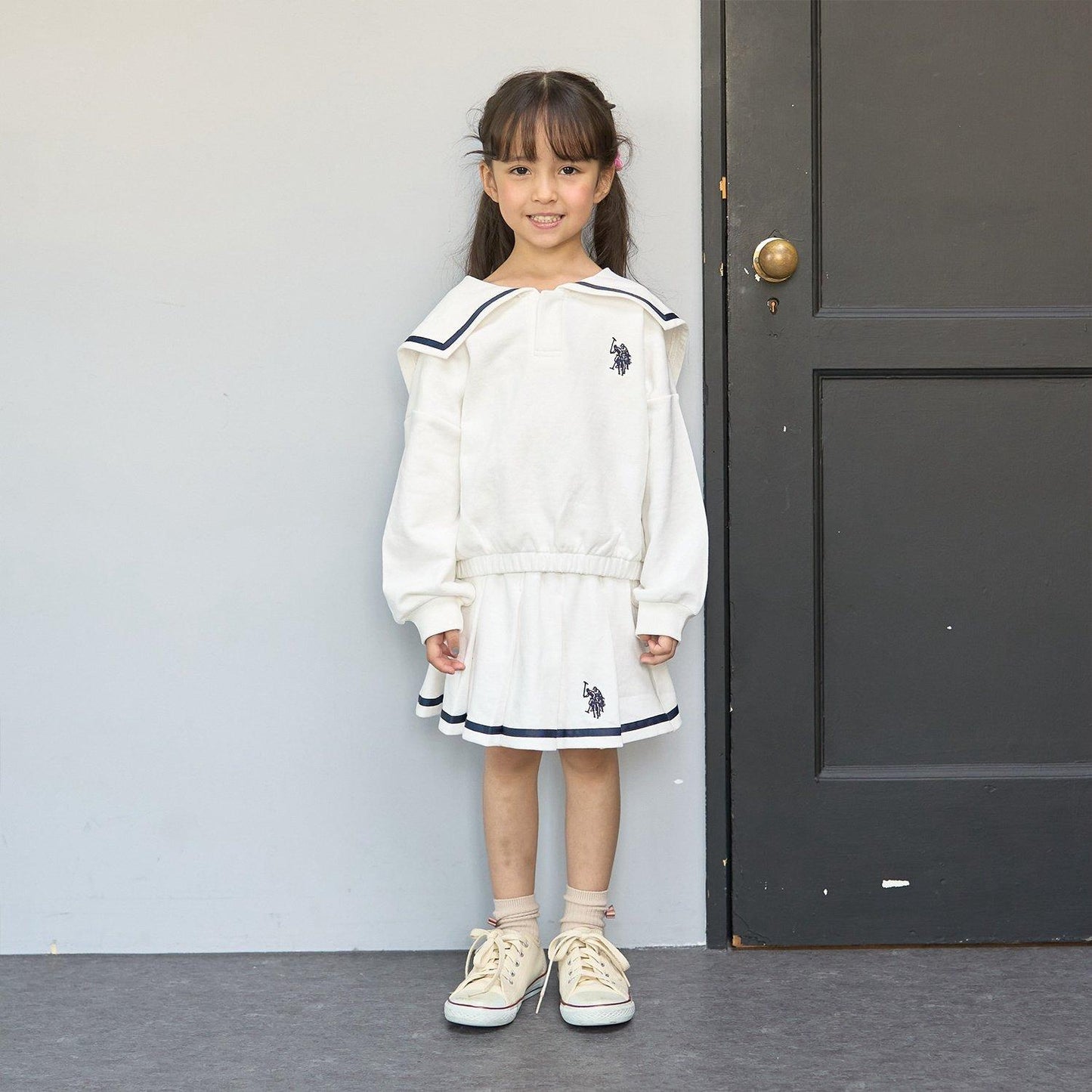 【U.S.POLO ASSN.】衛衣百褶裙（帶安全褲）