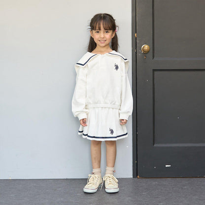 【U.S.POLO ASSN.】衛衣百褶裙（帶安全褲）