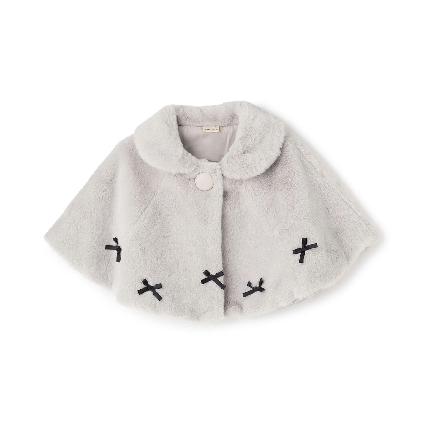 2WAY領結毛絨披肩