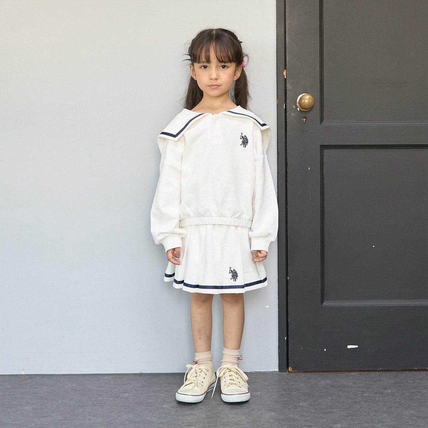 【U.S.POLO ASSN.】單點刺繡翻領衛衣