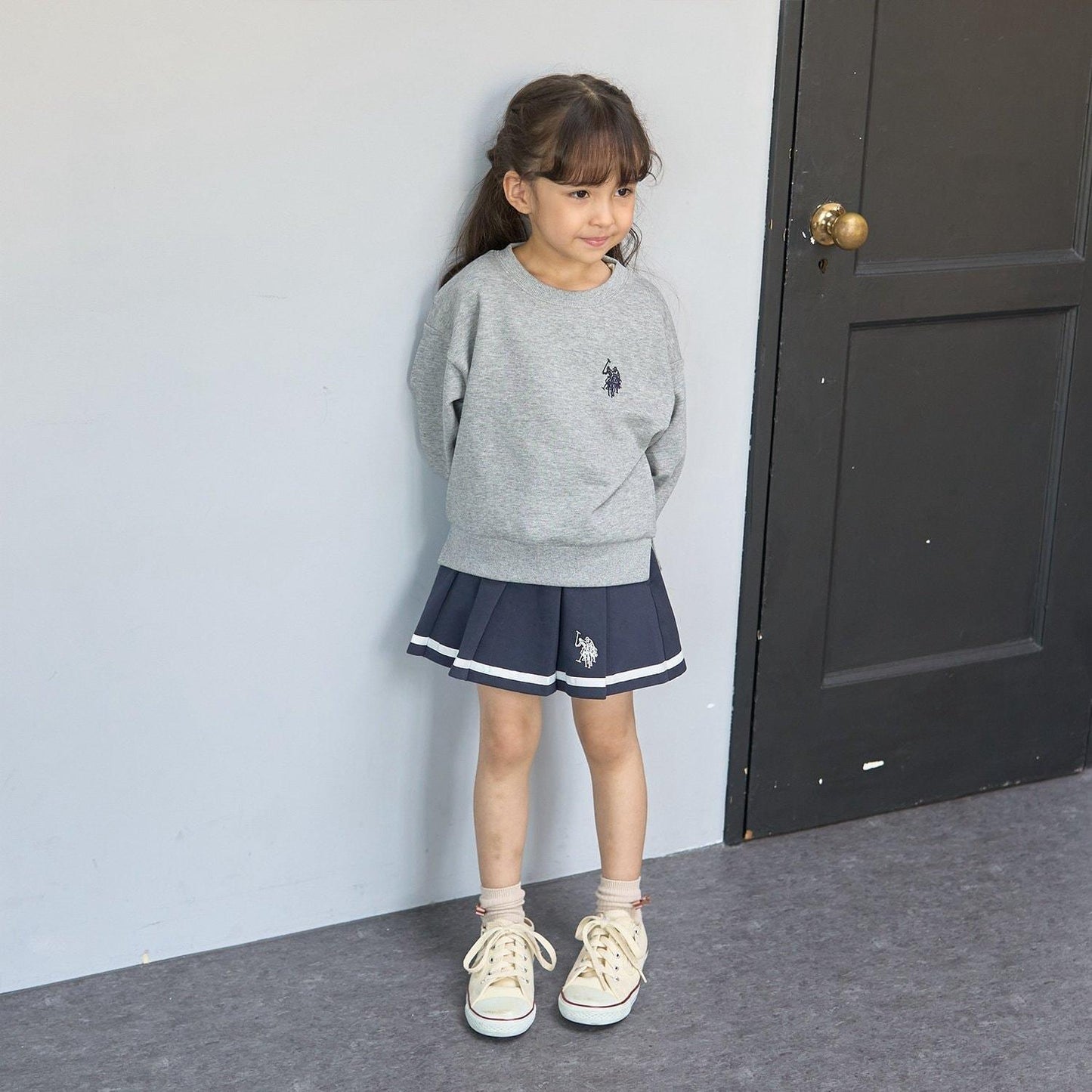 【U.S.POLO ASSN.】衛衣百褶裙（帶安全褲）
