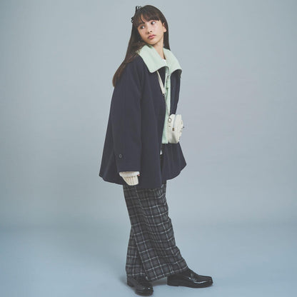 【130cm可選】拉鍊針織馬甲×長袖T恤套裝