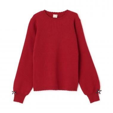 【リンク/フワもちっと】羅紋針織衫（青少年尺碼）