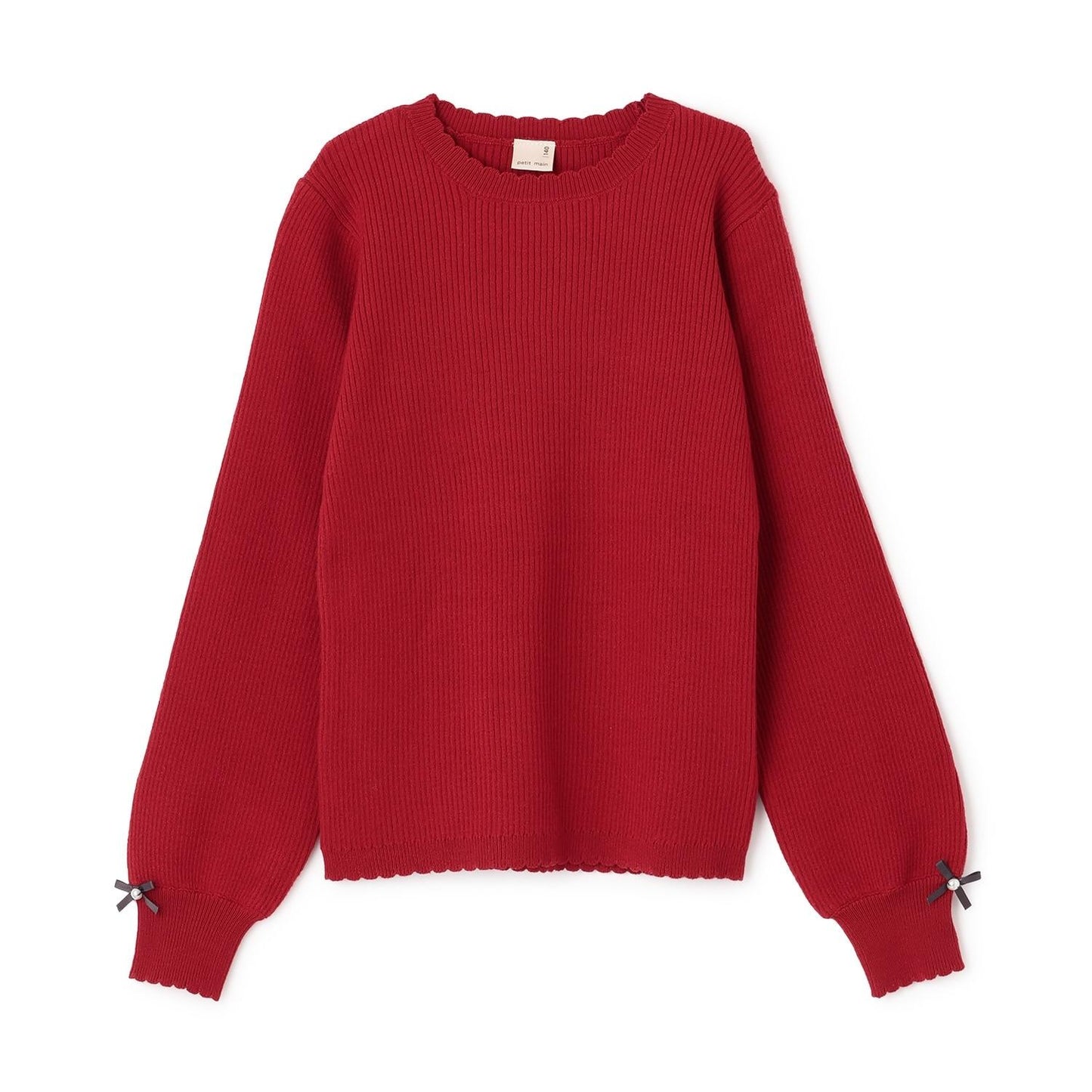 【リンク/フワもちっと】羅紋針織衫（青少年尺碼）