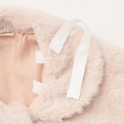 2WAY領結毛絨披肩