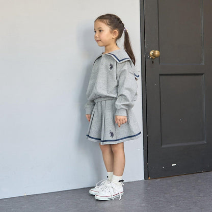 【U.S.POLO ASSN.】衛衣百褶裙（帶安全褲）