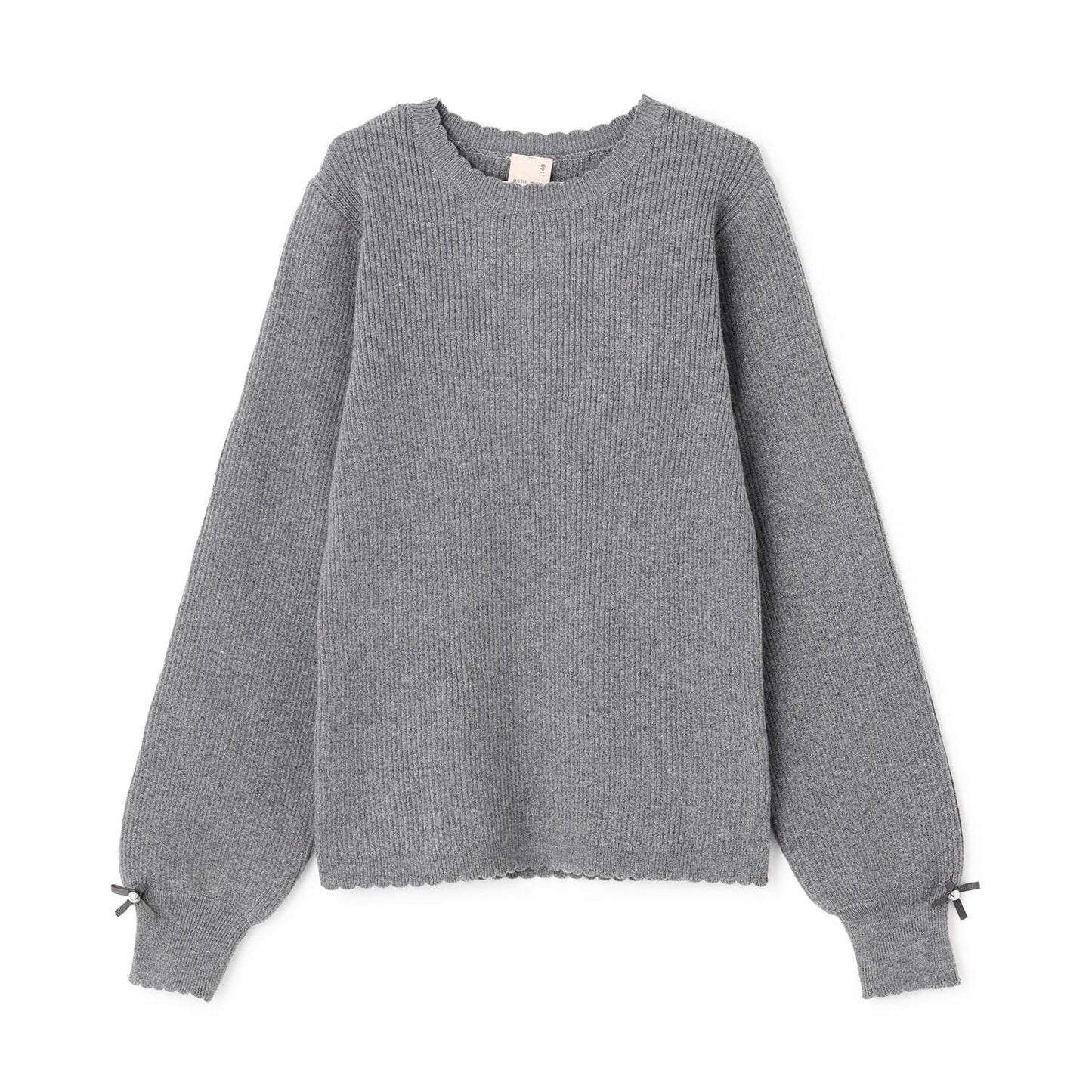 【リンク/フワもちっと】羅紋針織衫（青少年尺碼）