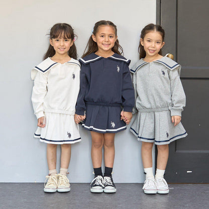 【U.S.POLO ASSN.】衛衣百褶裙（帶安全褲）