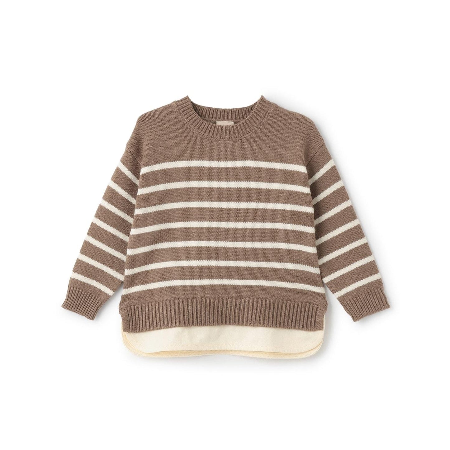 【可水洗】條紋針織衫