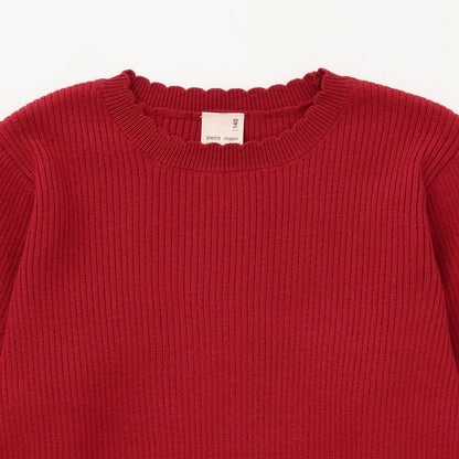 【リンク/フワもちっと】羅紋針織衫（青少年尺碼）