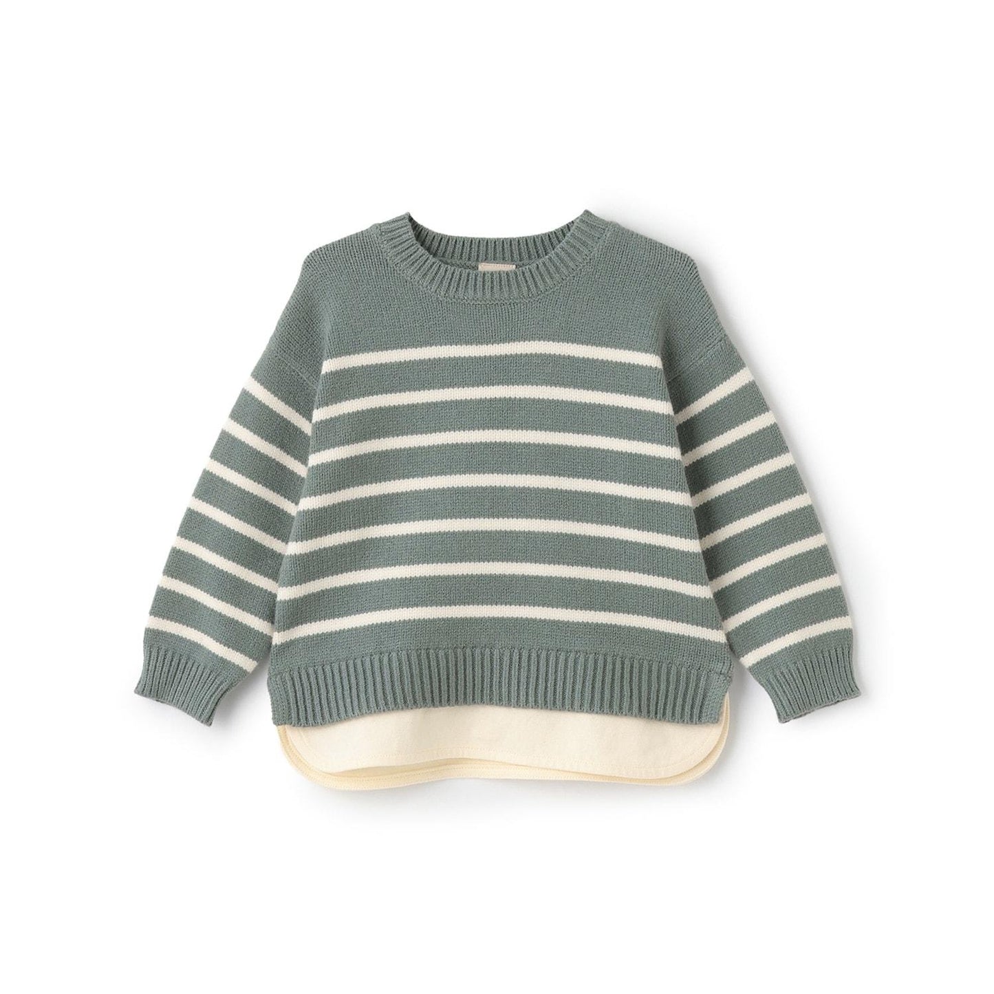 【可水洗】條紋針織衫