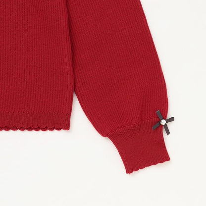 【リンク/フワもちっと】羅紋針織衫（青少年尺碼）