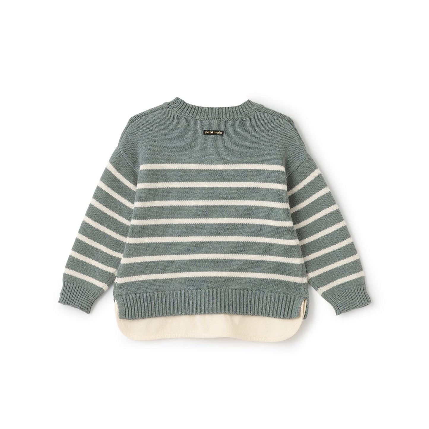 【可水洗】條紋針織衫