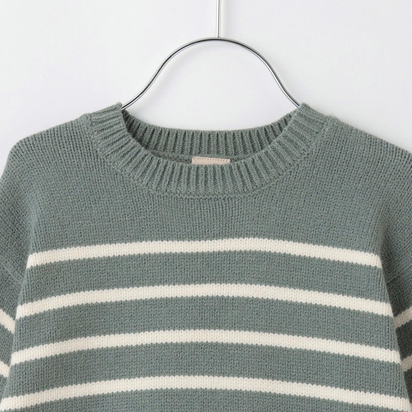 【可水洗】條紋針織衫