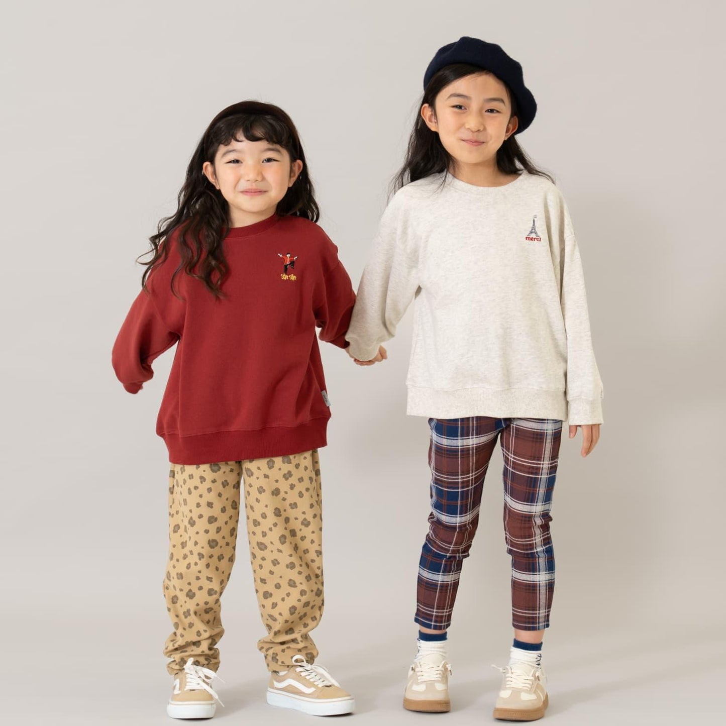 【親子款】【365D.】城市圖標刺繡寬鬆衛衣