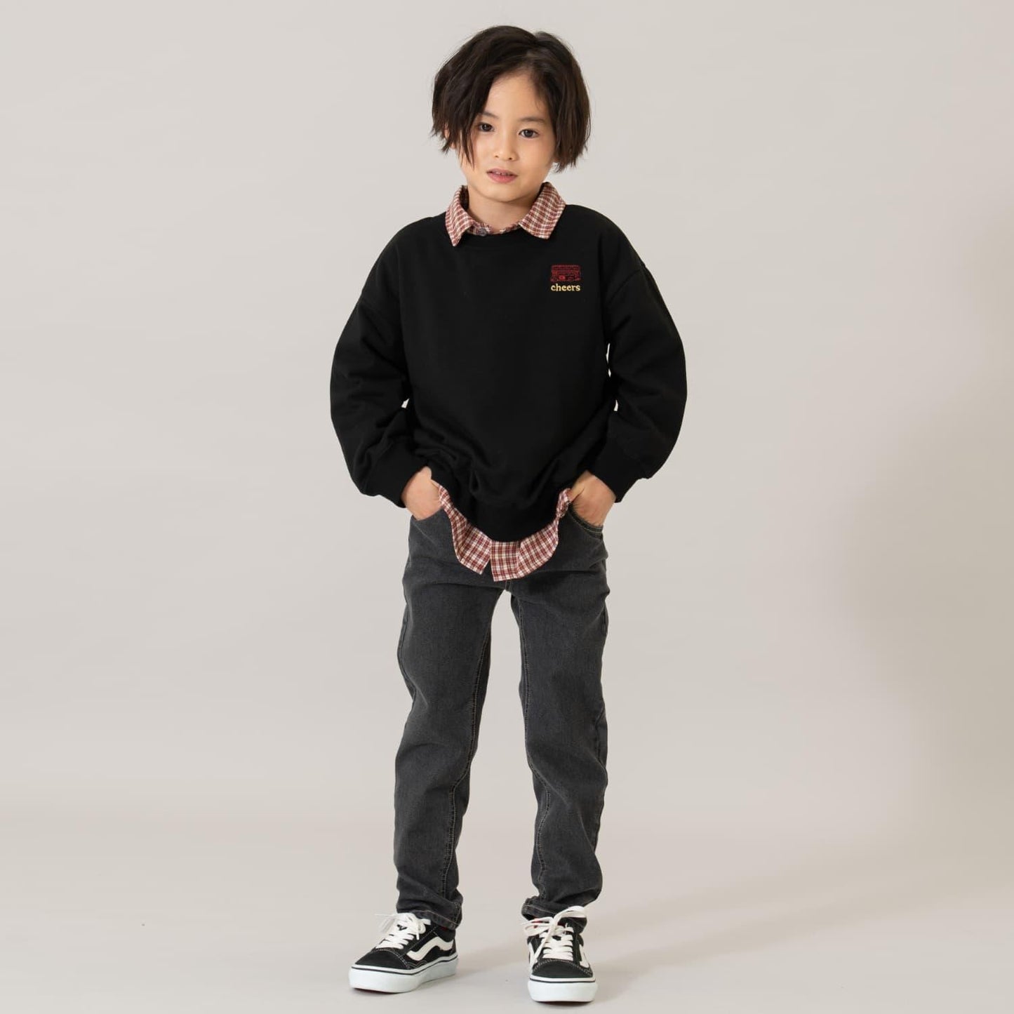 【親子款】【365D.】城市圖標刺繡寬鬆衛衣