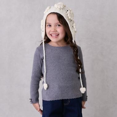 【リンク/フワもちっと】羅紋針織衫（兒童尺碼）