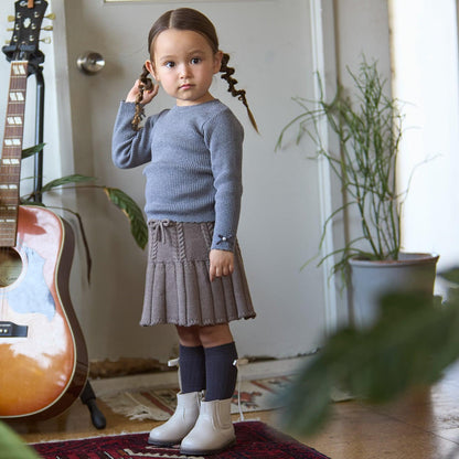 【リンク/フワもちっと】羅紋針織衫（兒童尺碼）