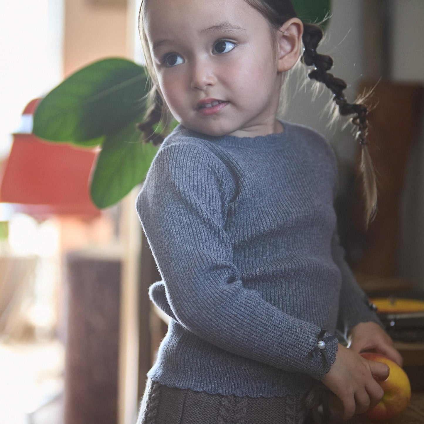 【リンク/フワもちっと】羅紋針織衫（兒童尺碼）