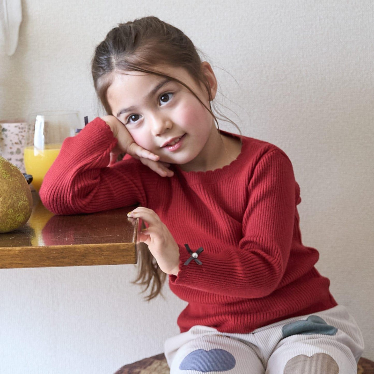 【リンク/フワもちっと】羅紋針織衫（兒童尺碼）