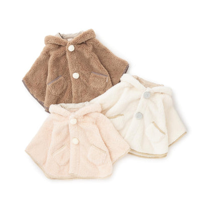 【抗菌防臭】2WAY動物絨毛披肩