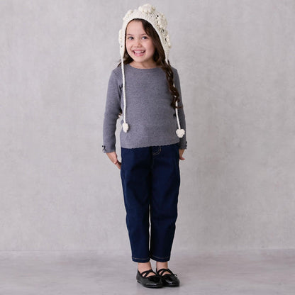 【リンク/フワもちっと】羅紋針織衫（兒童尺碼）