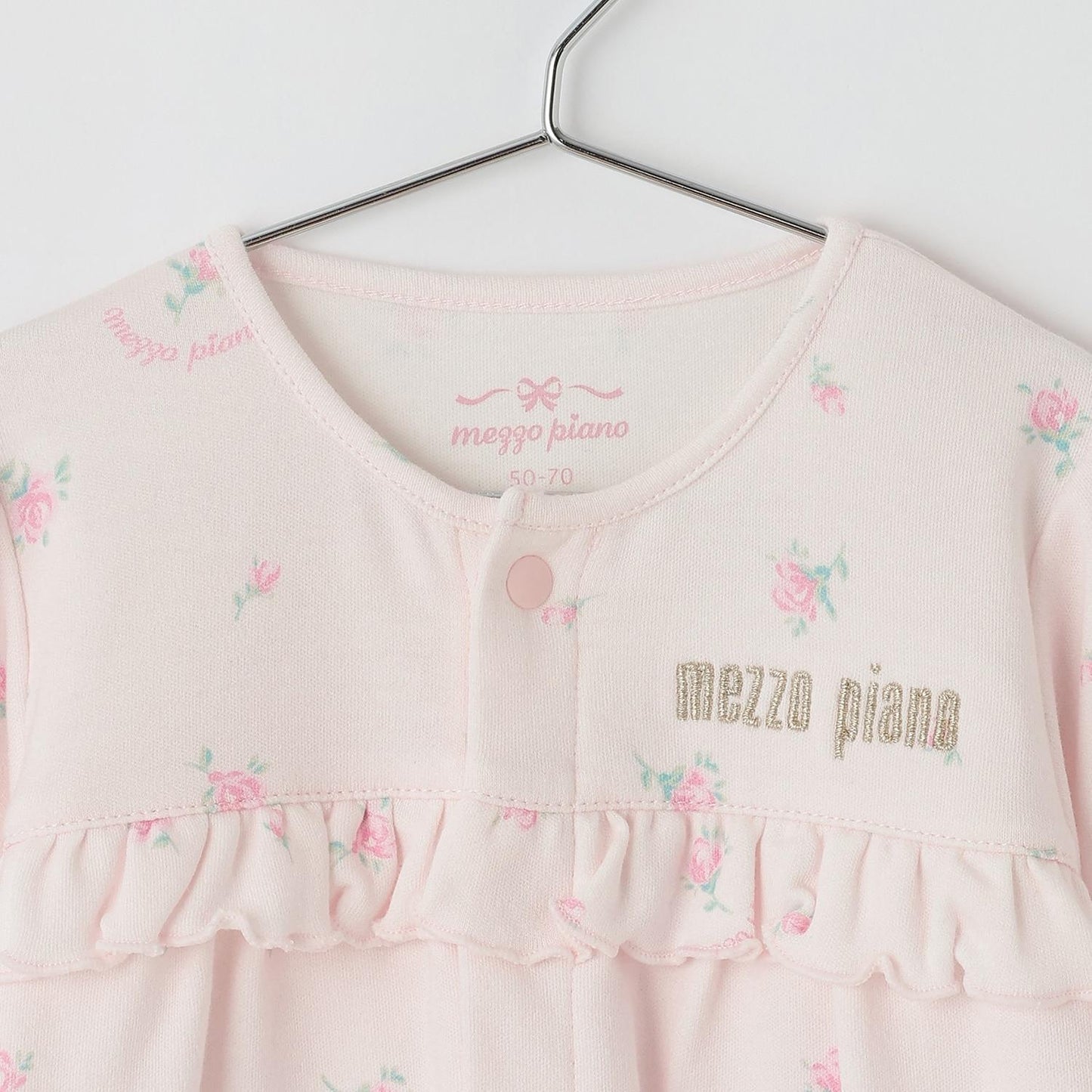 【BOX付】蝴蝶結玫瑰花紋2用連體衣&襪子套裝