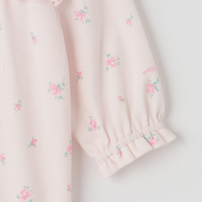 【BOX付】蝴蝶結玫瑰花紋2用連體衣&襪子套裝