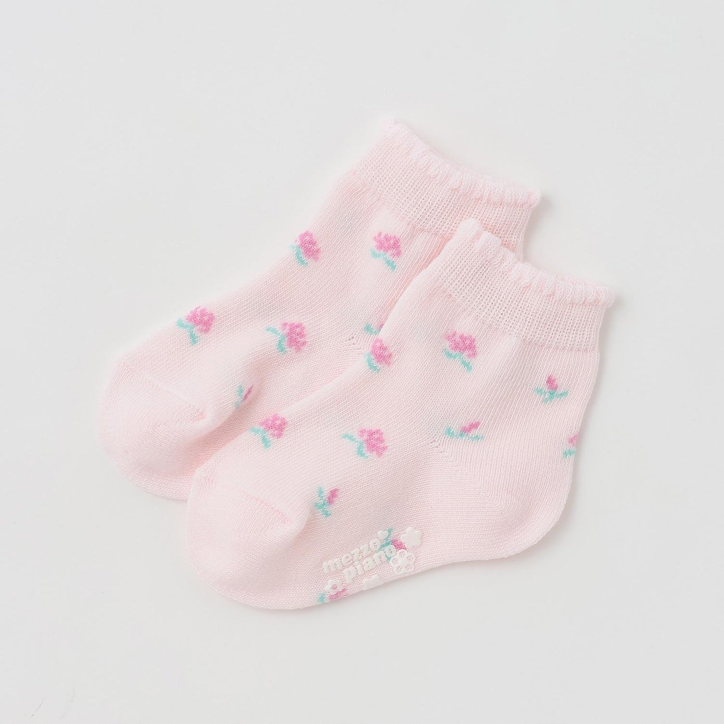 【BOX付】蝴蝶結玫瑰花紋2用連體衣&襪子套裝