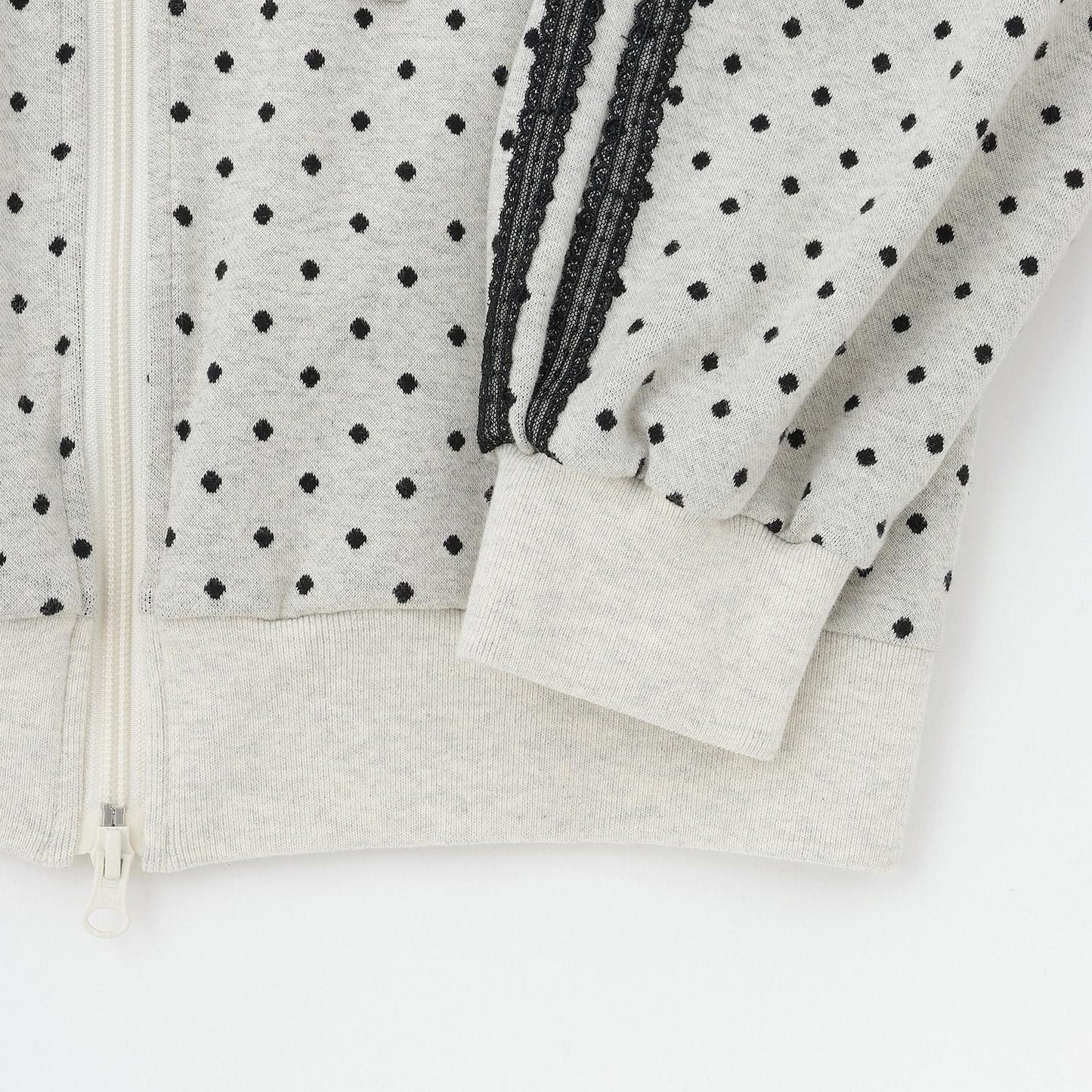 波點提花夾克（附蝴蝶結胸針）