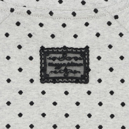 波點提花夾克（附蝴蝶結胸針）