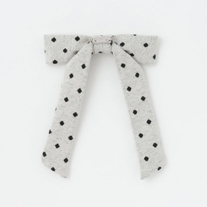 波點提花夾克（附蝴蝶結胸針）