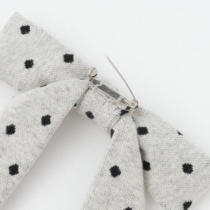 波點提花夾克（附蝴蝶結胸針）