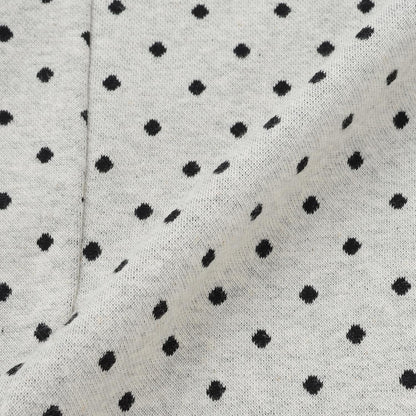 波點提花夾克（附蝴蝶結胸針）