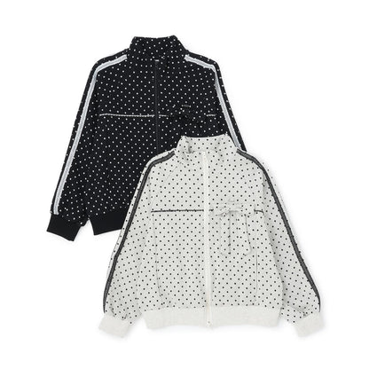 波點提花夾克（附蝴蝶結胸針）