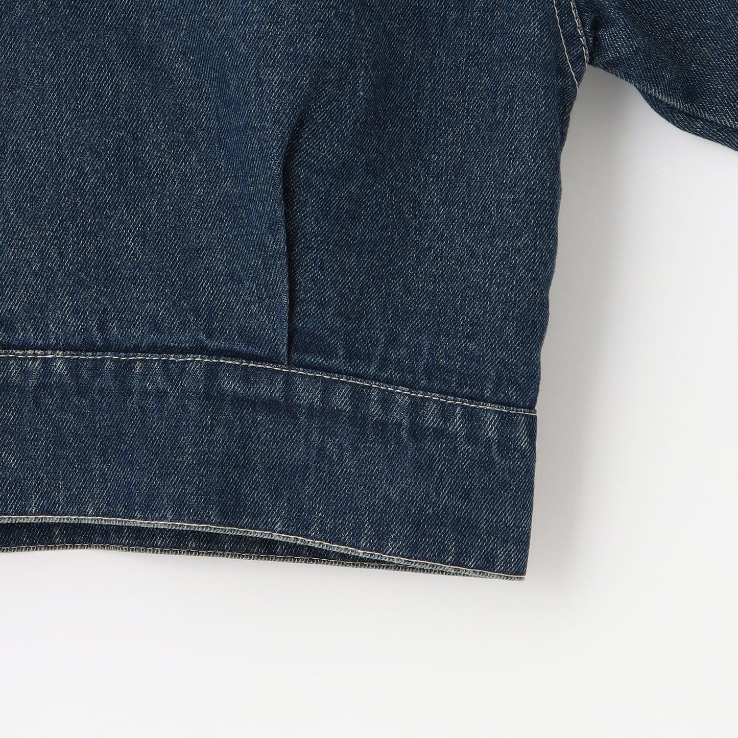 內襯絎縫牛仔夾克套裝