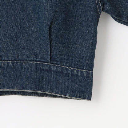 內襯絎縫牛仔夾克套裝