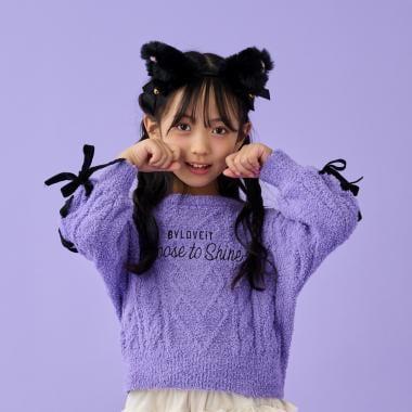 蝴蝶結毛線針織衫