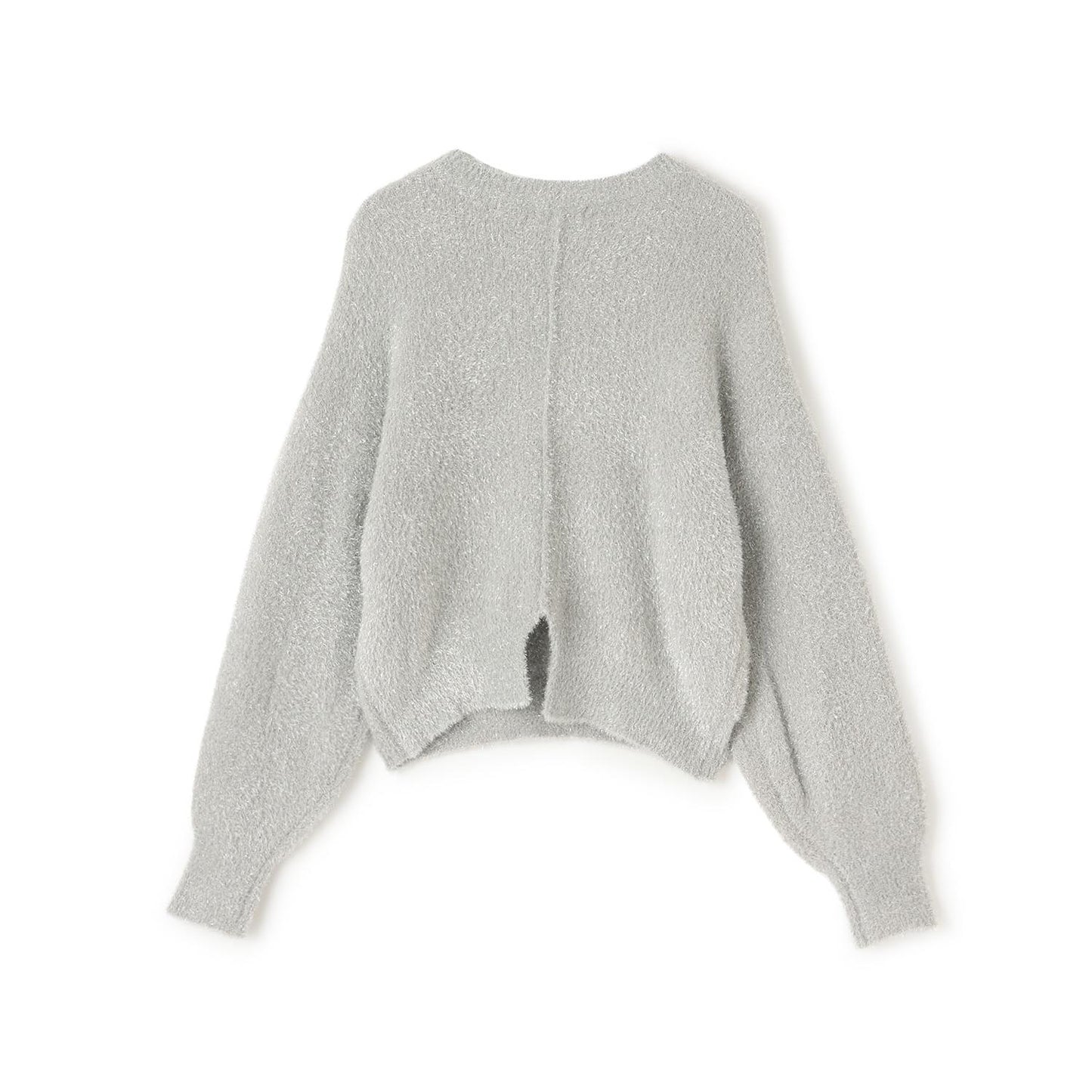 亮片長毛蝴蝶結針織衫