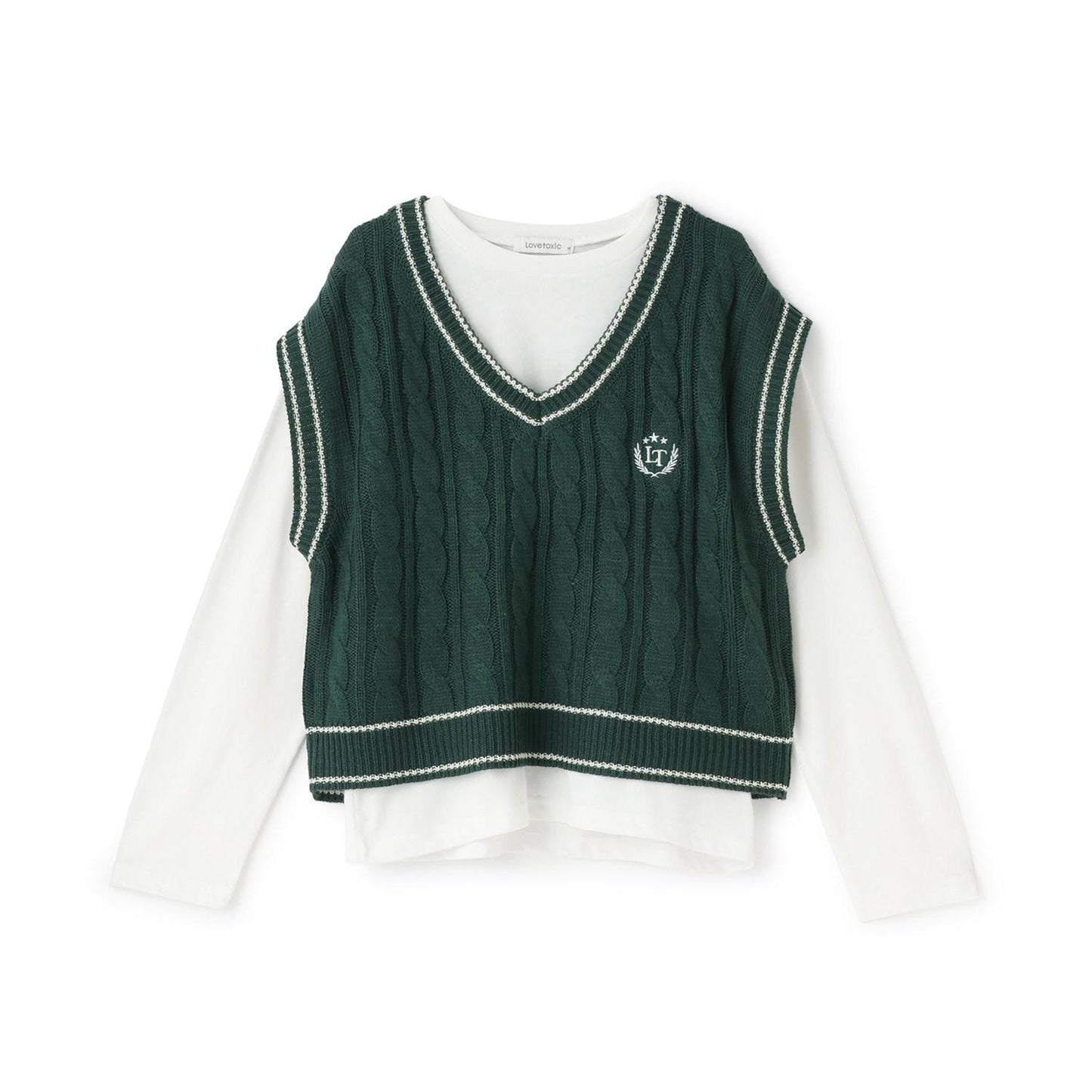 【GOODPRICE】麻花針織T恤套裝